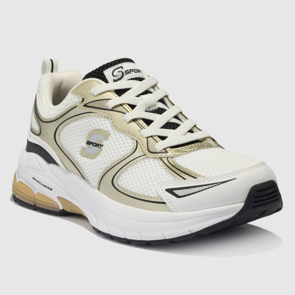 S Sport By Skechers Women's Bellinda Sneakers - White/Gold 11
